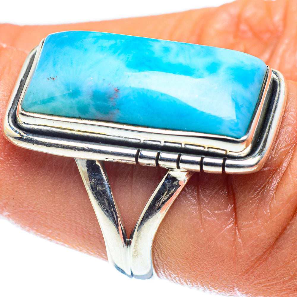 Larimar Rings handcrafted by Ana Silver Co - RING59410