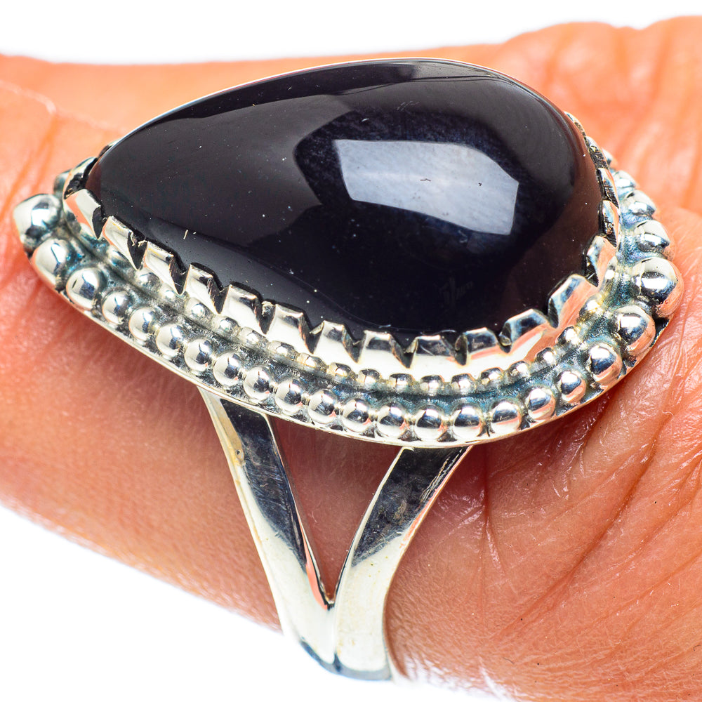 Black Onyx Rings handcrafted by Ana Silver Co - RING59414