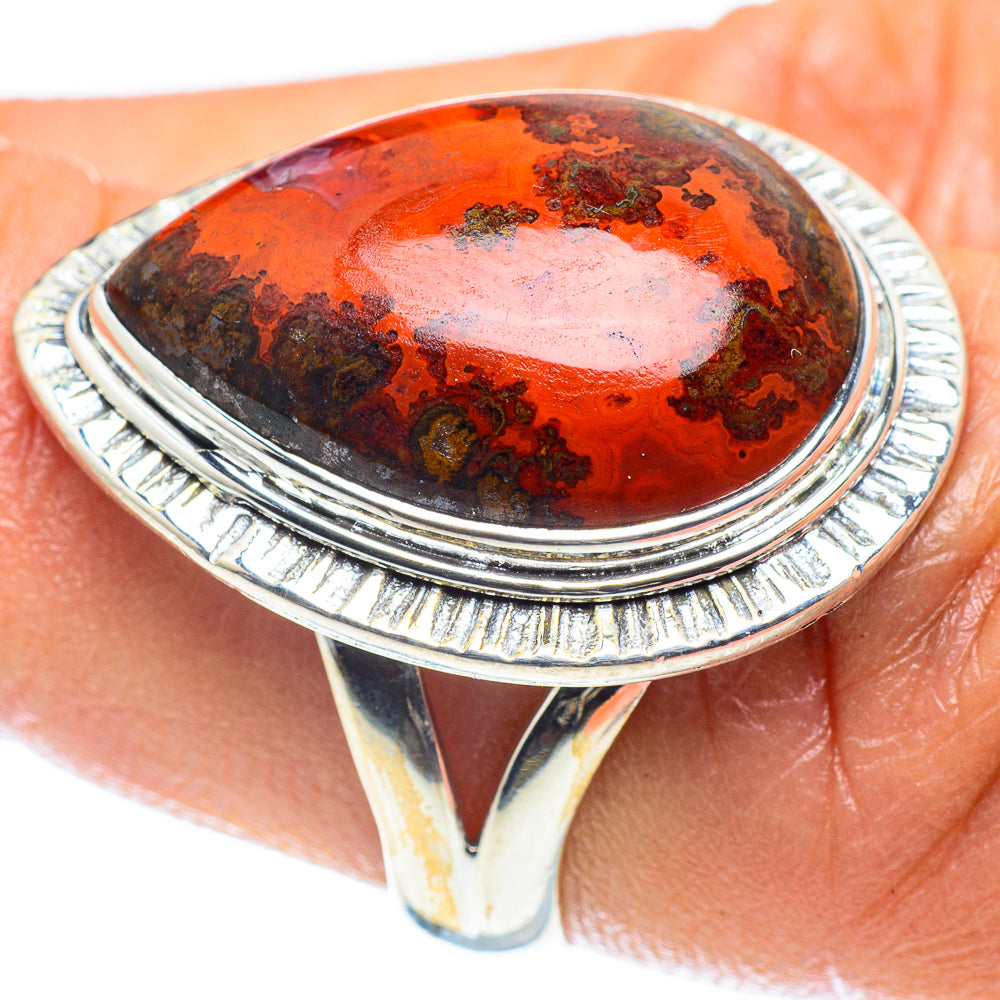 Moroccan Agate Rings handcrafted by Ana Silver Co - RING59423