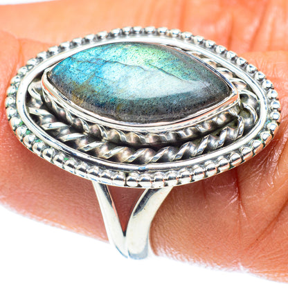Labradorite Rings handcrafted by Ana Silver Co - RING59426