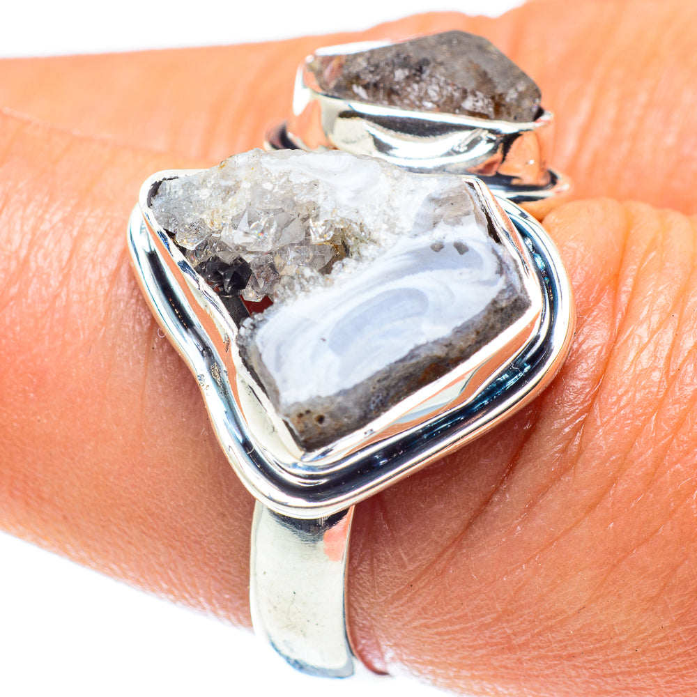 Desert Druzy Rings handcrafted by Ana Silver Co - RING59429