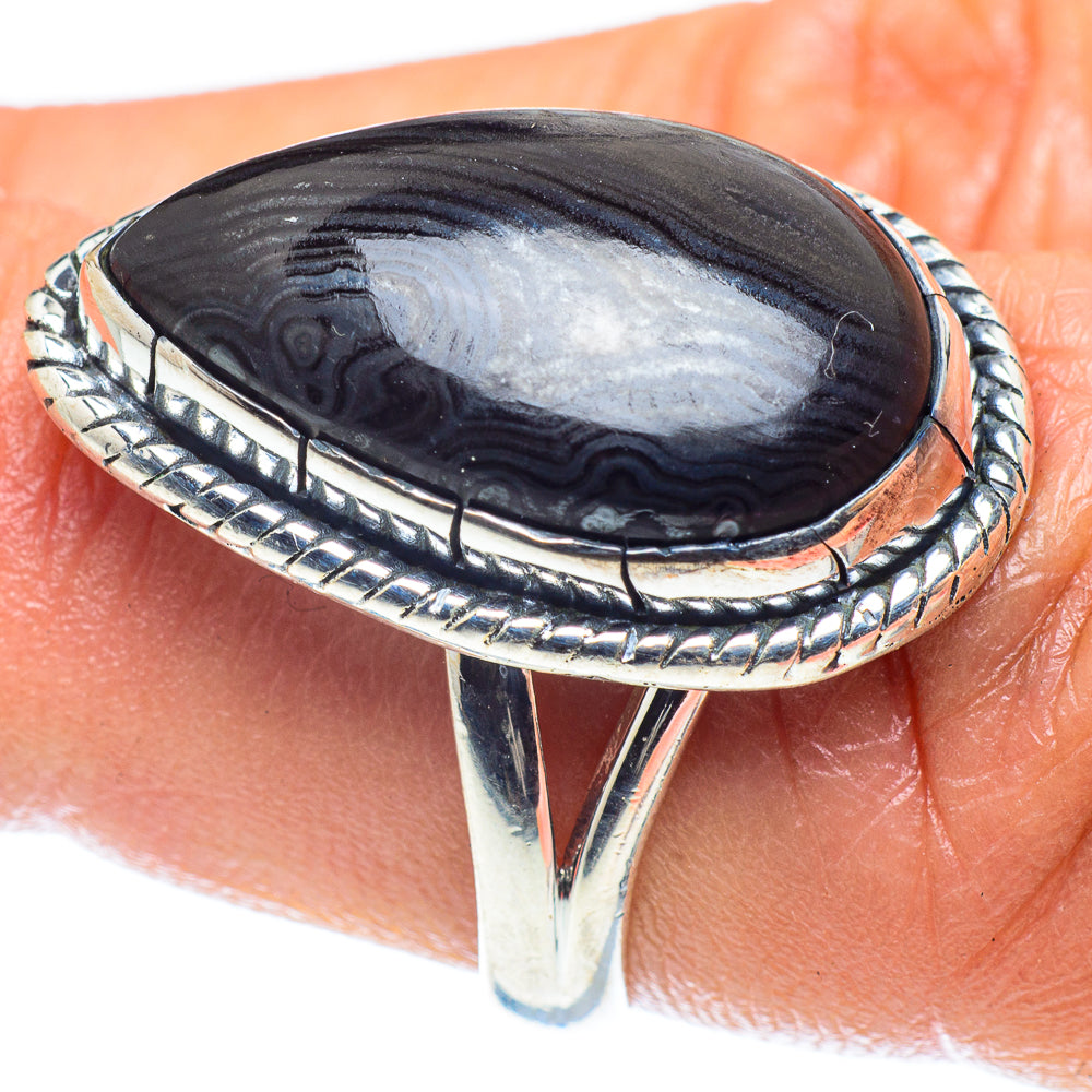 Psilomelane Rings handcrafted by Ana Silver Co - RING59434