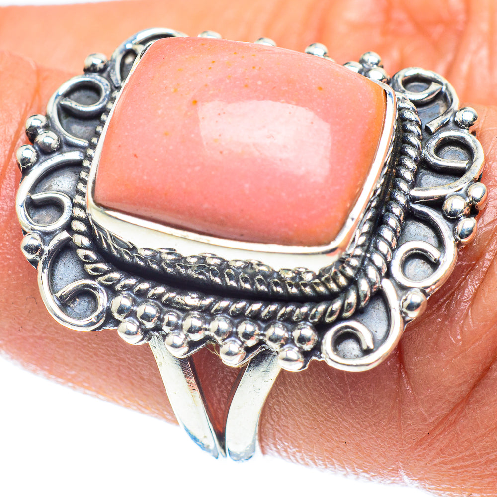 Pink Opal Rings handcrafted by Ana Silver Co - RING59438