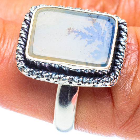 Scenic Dendritic Agate Rings handcrafted by Ana Silver Co - RING59446