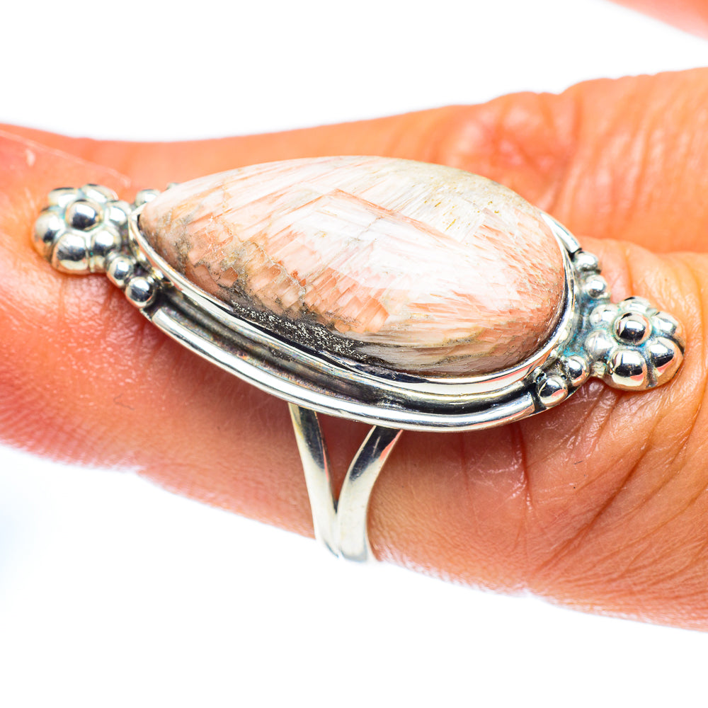 Scolecite Rings handcrafted by Ana Silver Co - RING59452