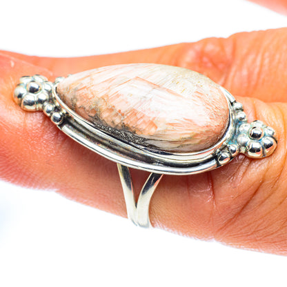 Scolecite Rings handcrafted by Ana Silver Co - RING59452
