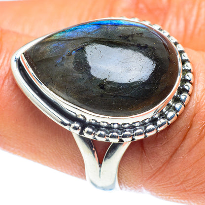 Labradorite Rings handcrafted by Ana Silver Co - RING59456