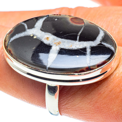 Septarian Geode Rings handcrafted by Ana Silver Co - RING59461