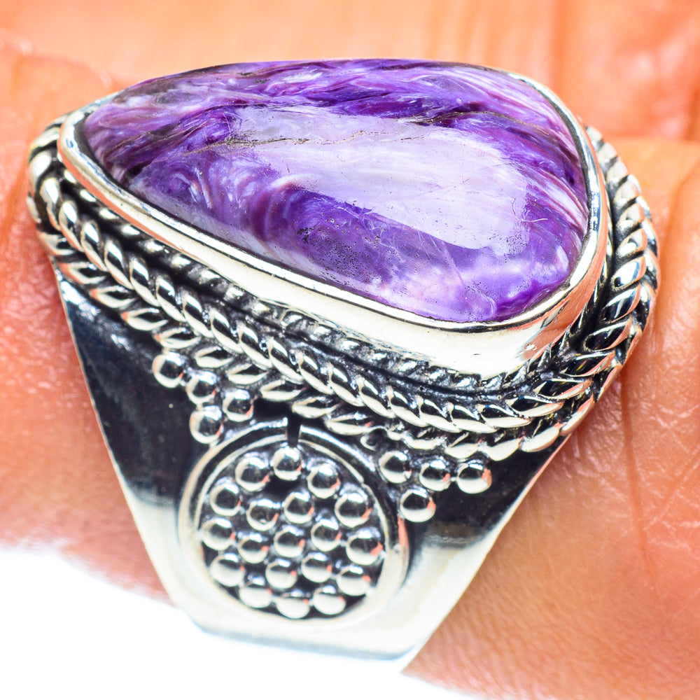 Charoite Rings handcrafted by Ana Silver Co - RING59463