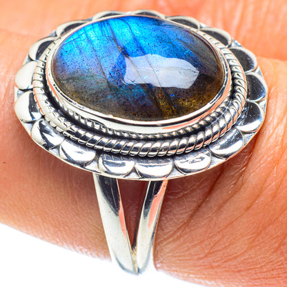 Labradorite Rings handcrafted by Ana Silver Co - RING59480