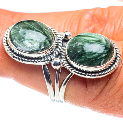 Seraphinite Rings handcrafted by Ana Silver Co - RING59482