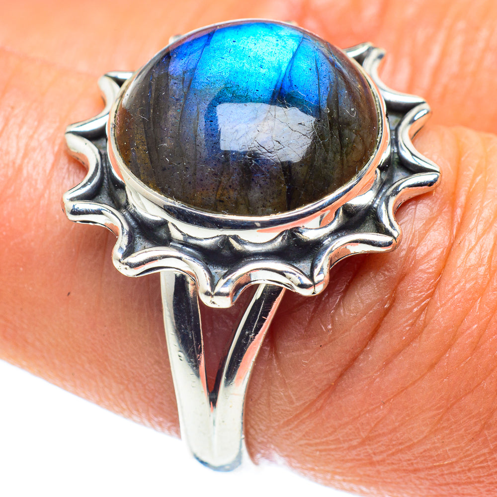 Labradorite Rings handcrafted by Ana Silver Co - RING59494