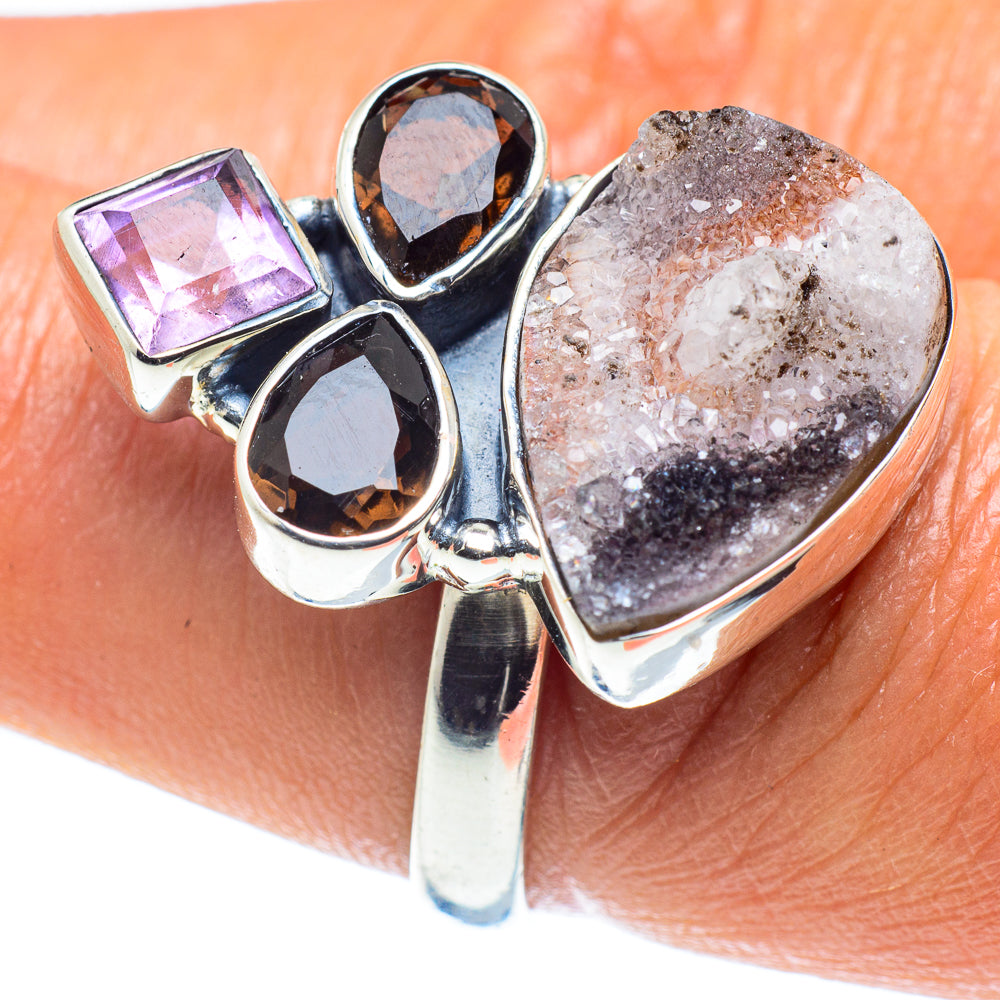 Desert Druzy Rings handcrafted by Ana Silver Co - RING59496