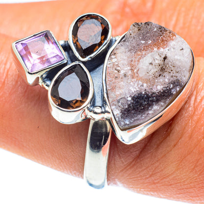 Desert Druzy Rings handcrafted by Ana Silver Co - RING59496