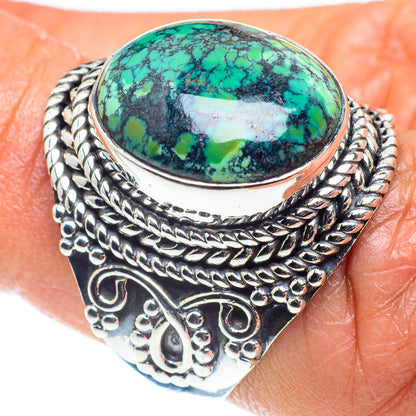 Tibetan Turquoise Rings handcrafted by Ana Silver Co - RING59515