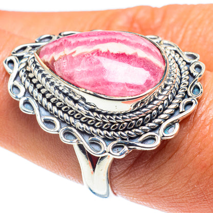 Rhodochrosite Rings handcrafted by Ana Silver Co - RING59516