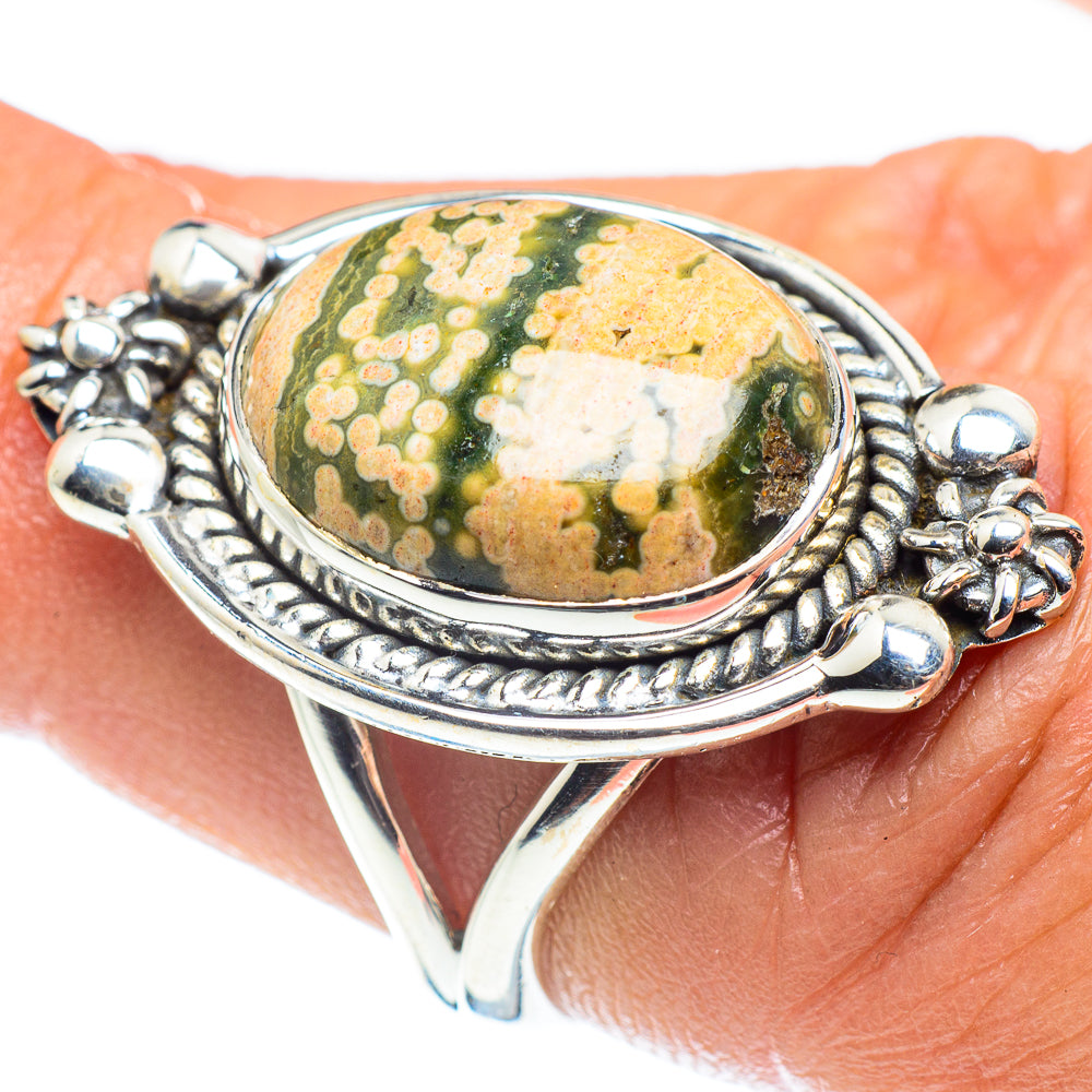 Ocean Jasper Rings handcrafted by Ana Silver Co - RING59525