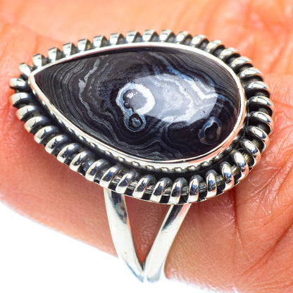 Psilomelane Rings handcrafted by Ana Silver Co - RING59531