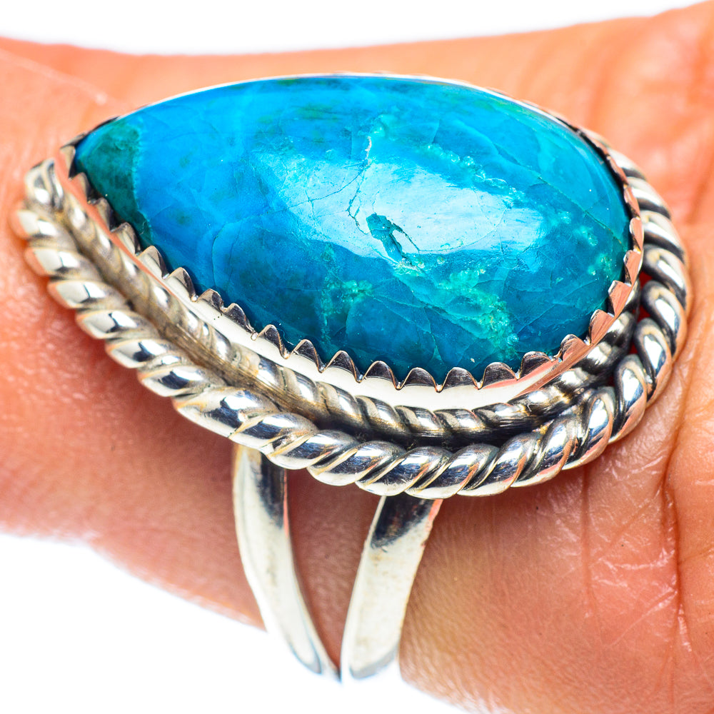 Chrysocolla Rings handcrafted by Ana Silver Co - RING59532