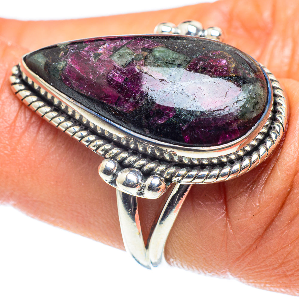 Russian Eudialyte Rings handcrafted by Ana Silver Co - RING59533