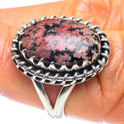 Snowflake Obsidian Rings handcrafted by Ana Silver Co - RING59545