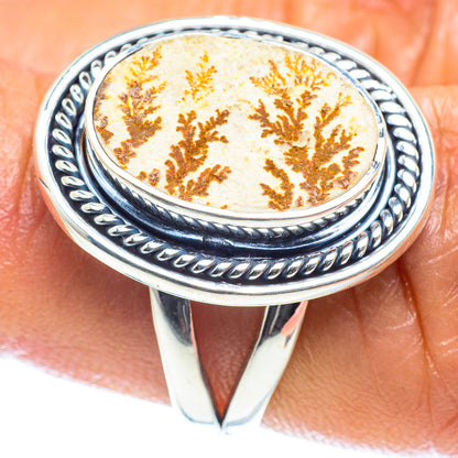 Germany Psilomelane Dendrite Rings handcrafted by Ana Silver Co - RING59547
