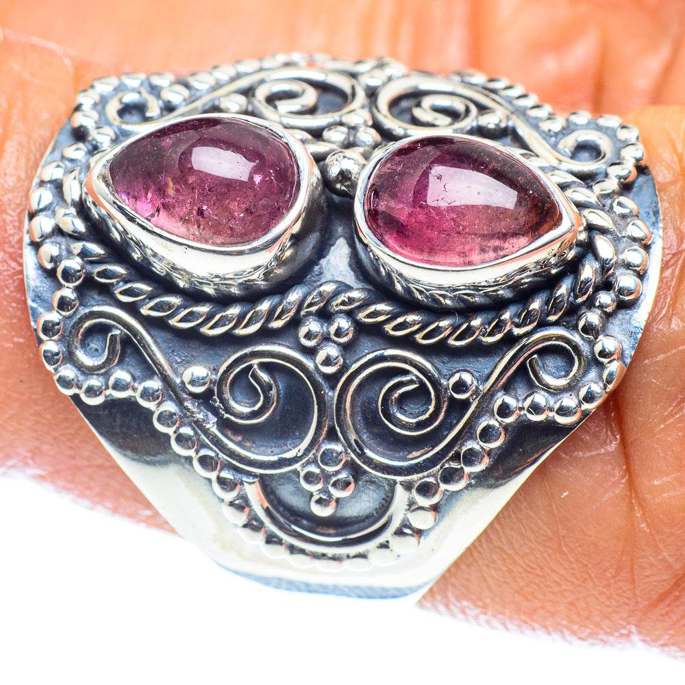 Pink Tourmaline Rings handcrafted by Ana Silver Co - RING59549