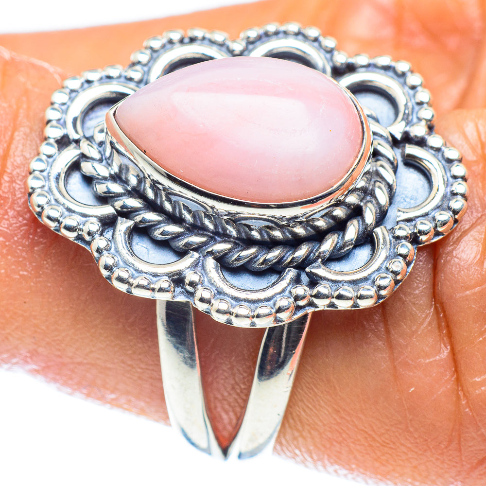 Pink Opal Rings handcrafted by Ana Silver Co - RING59550