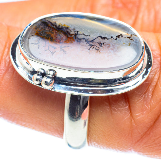 Scenic Dendritic Agate Rings handcrafted by Ana Silver Co - RING59555