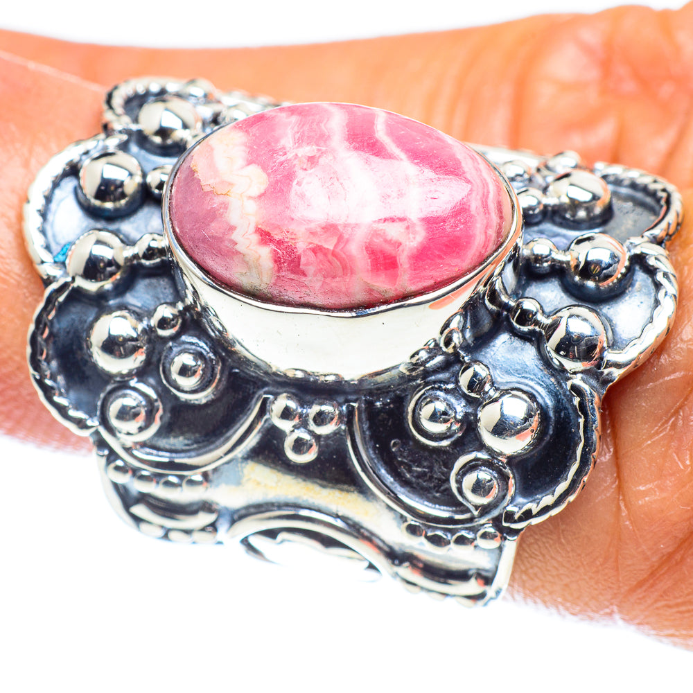 Rhodochrosite Rings handcrafted by Ana Silver Co - RING59558