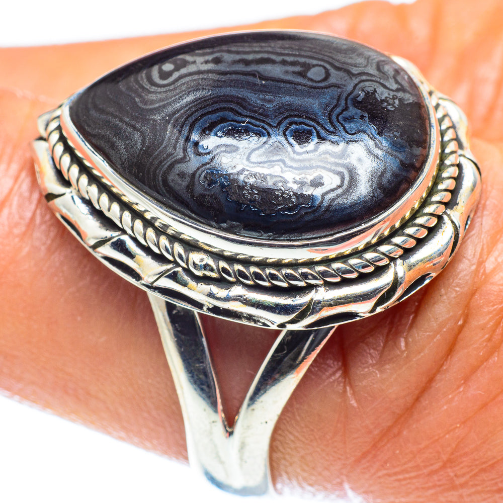 Psilomelane Rings handcrafted by Ana Silver Co - RING59564