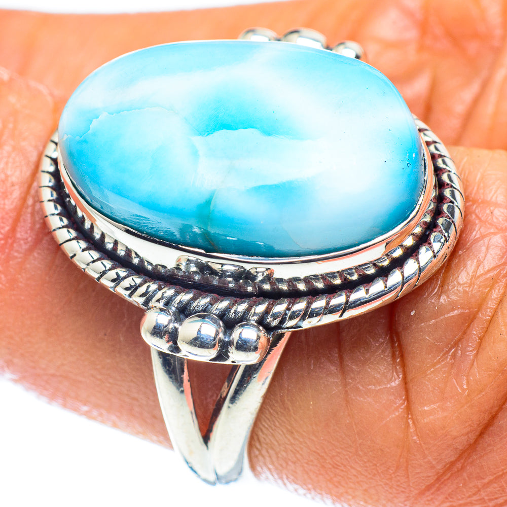 Larimar Rings handcrafted by Ana Silver Co - RING59565
