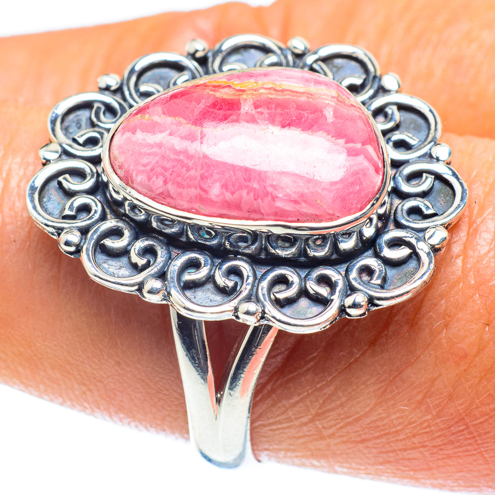Rhodochrosite Rings handcrafted by Ana Silver Co - RING59570