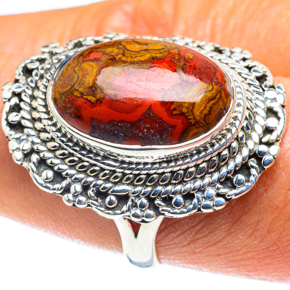 Moroccan Agate Rings handcrafted by Ana Silver Co - RING59574