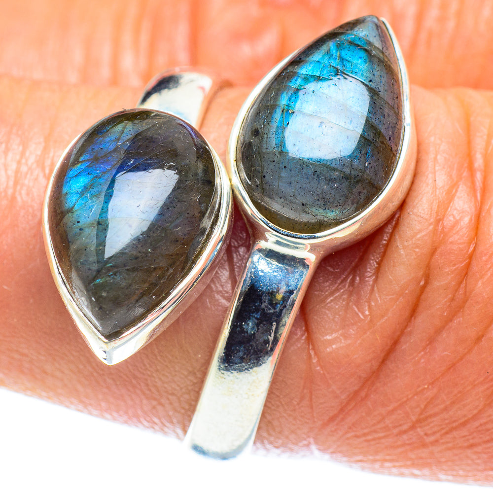 Labradorite Rings handcrafted by Ana Silver Co - RING59576