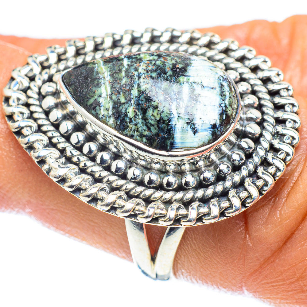 Lizard Jasper Rings handcrafted by Ana Silver Co - RING59580