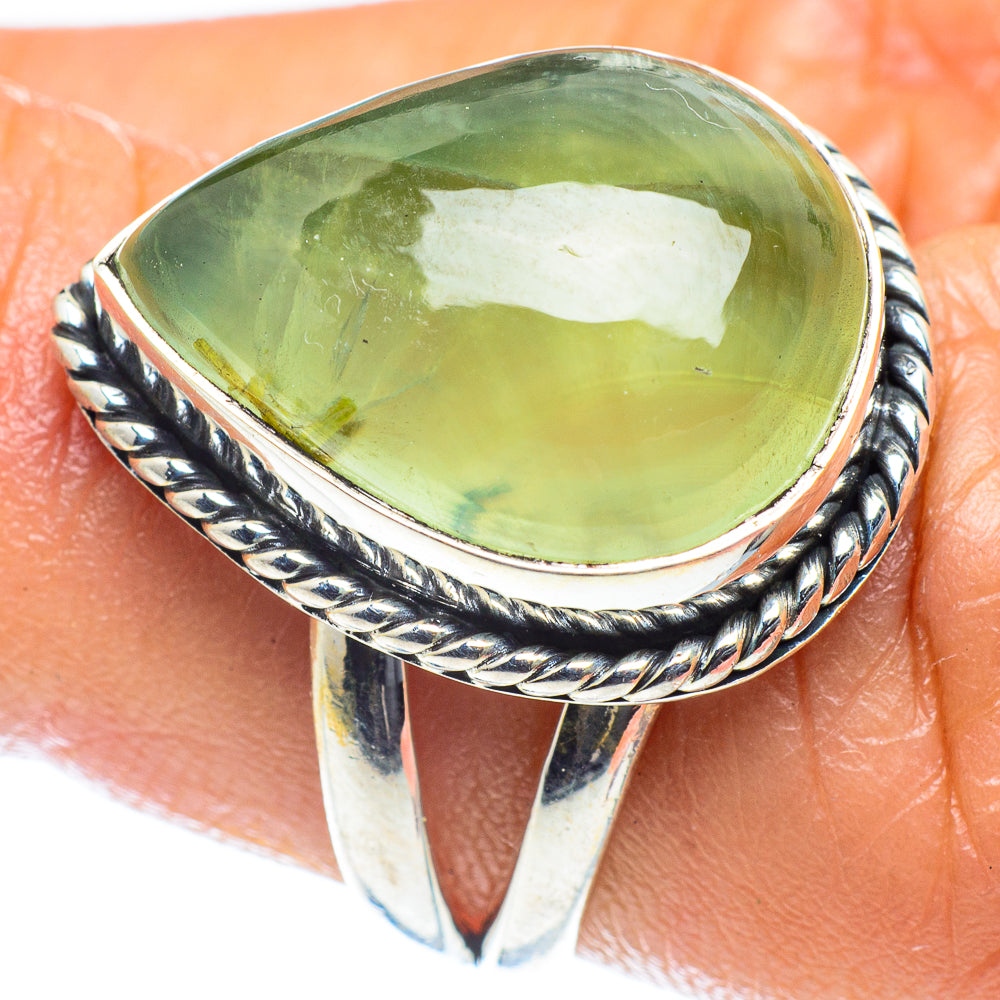Prehnite Rings handcrafted by Ana Silver Co - RING59585