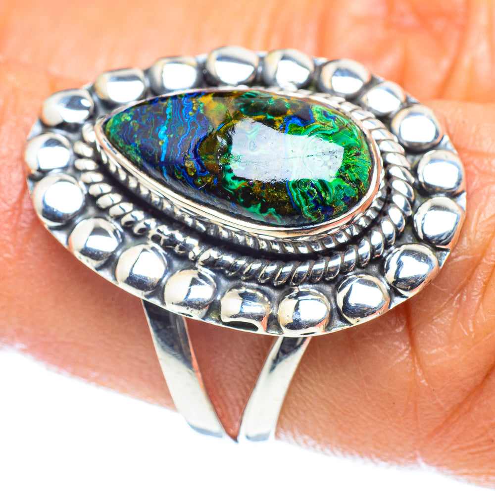 Azurite Rings handcrafted by Ana Silver Co - RING59587