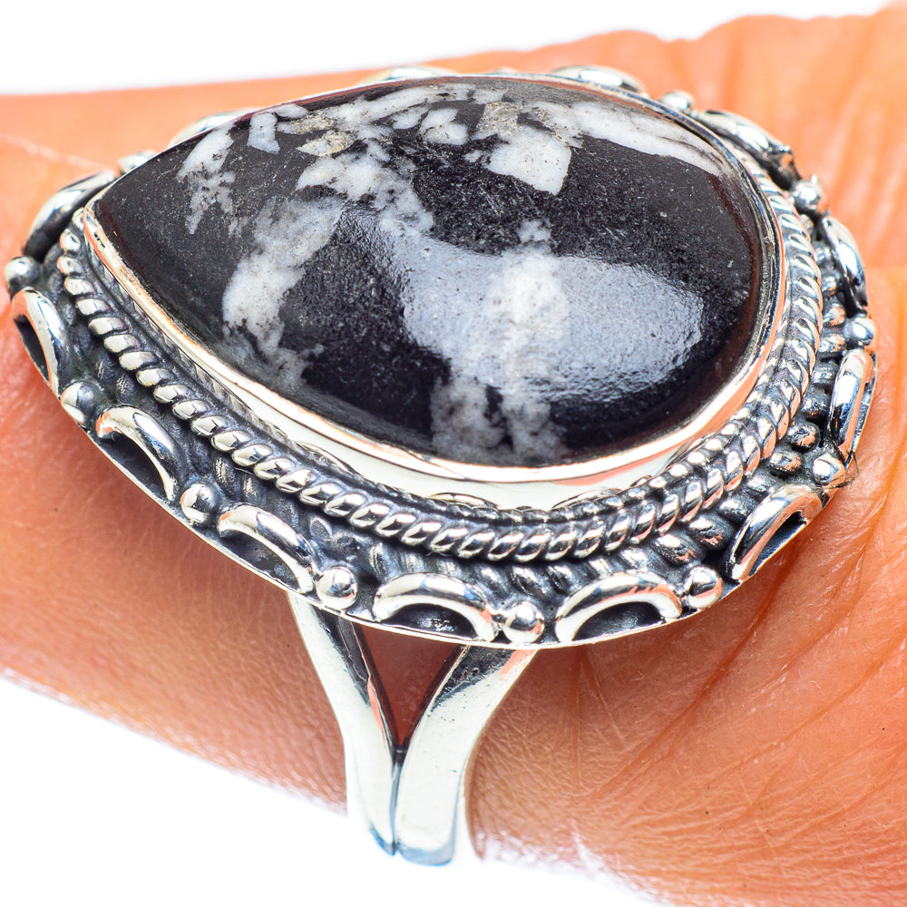 Chrysanthemum Stone Rings handcrafted by Ana Silver Co - RING59599