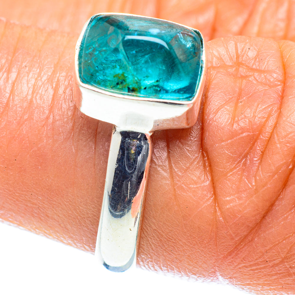 Blue Fluorite Rings handcrafted by Ana Silver Co - RING59602