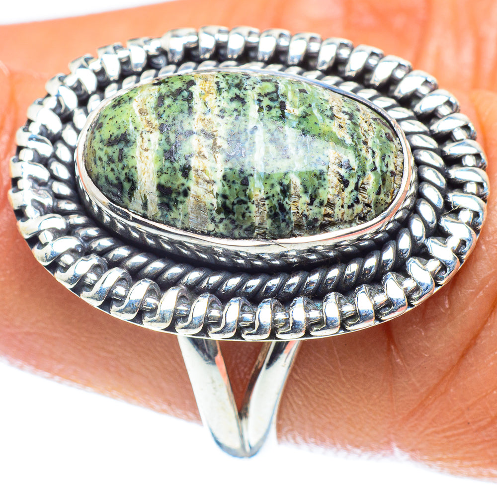 Lizard Jasper Rings handcrafted by Ana Silver Co - RING59603