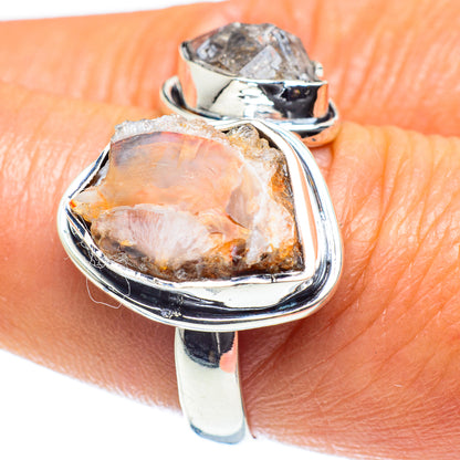 Mexican Fire Opal Rings handcrafted by Ana Silver Co - RING59604
