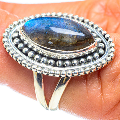 Labradorite Rings handcrafted by Ana Silver Co - RING59611
