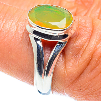 Ethiopian Opal Rings handcrafted by Ana Silver Co - RING59612