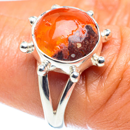 Mexican Fire Opal Rings handcrafted by Ana Silver Co - RING59619