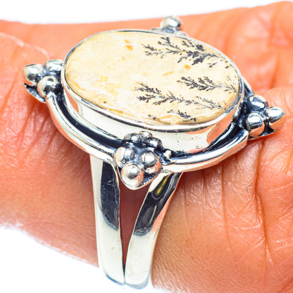 Germany Psilomelane Dendrite Rings handcrafted by Ana Silver Co - RING59622