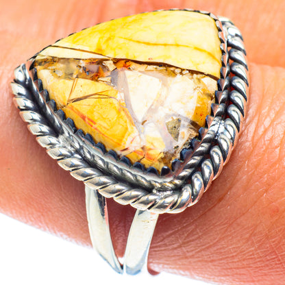 Brecciated Mookaite Rings handcrafted by Ana Silver Co - RING59626