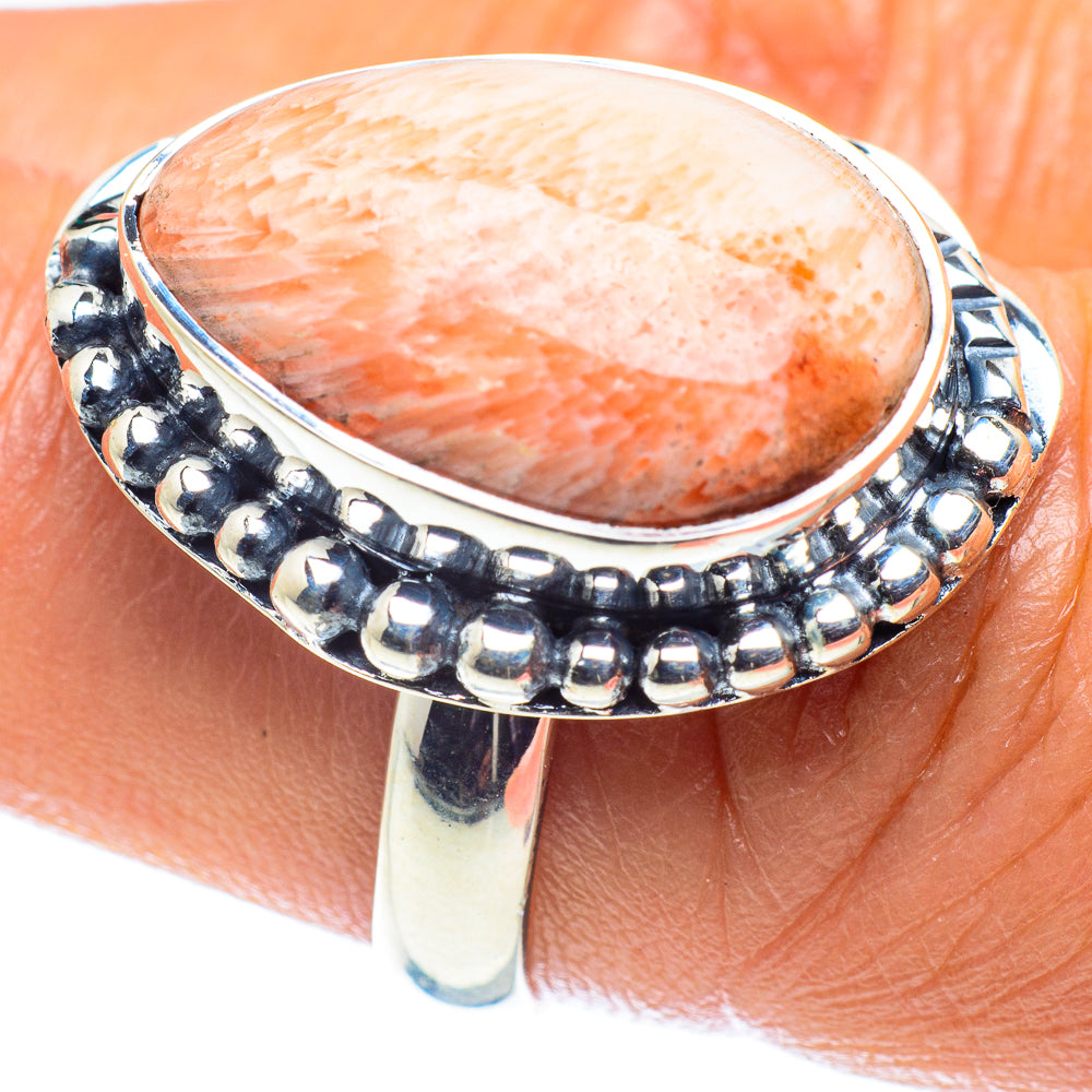 Scolecite Rings handcrafted by Ana Silver Co - RING59631