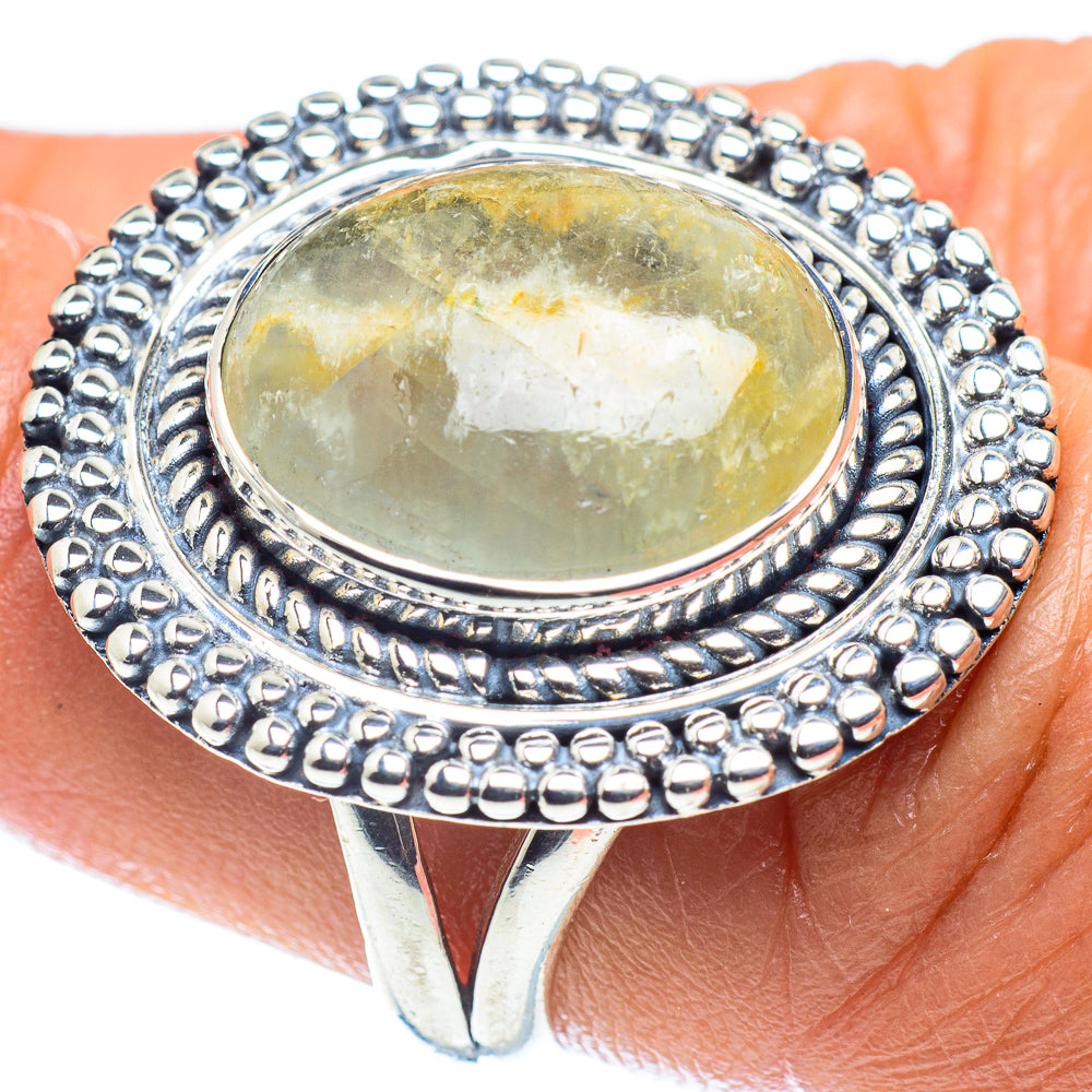 Green Fluorite Rings handcrafted by Ana Silver Co - RING59636