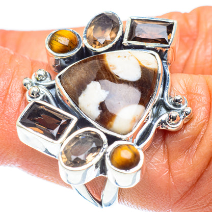 Peanut Wood Jasper Rings handcrafted by Ana Silver Co - RING59637